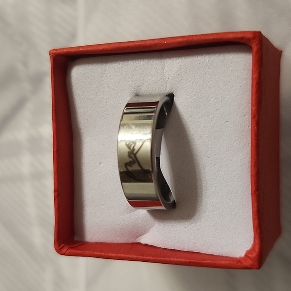 Pinky Promise Couple Rings Hand in Hand Ring Stainless Steel - Picture 2 of 3